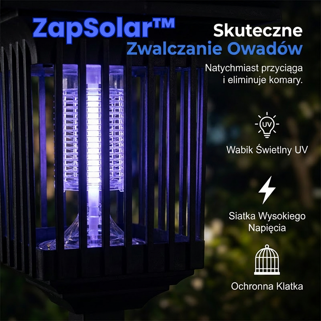ZapSolar™ | Solarna Lampa na Komary i Owady